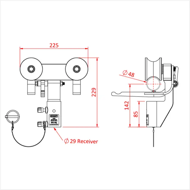 Doughty G1600 STANDARD BARREL TROLLEY 