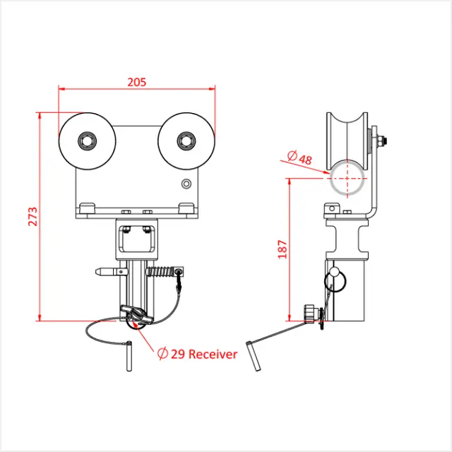 Doughty G1605 SLIMLINE BARREL TROLLEY 