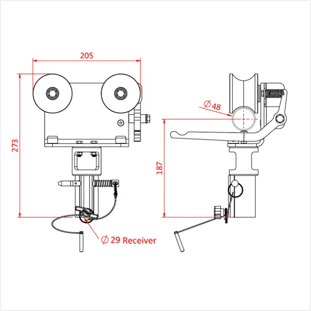 Doughty G1605 SLIMLINE BARREL TROLLEY 