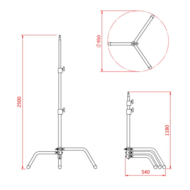 Doughty G200601 'C' STAND 30" SHADOW RANGE 