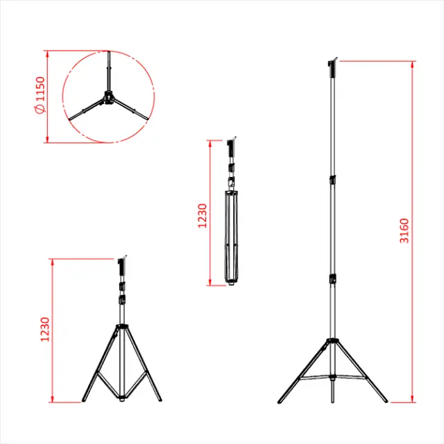 Doughty G203601 CINE HI-COMBO STAND Shadow Range 