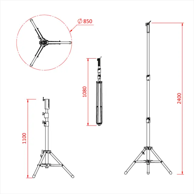 Doughty G204001 LOW BOY COMBO STAND Shadow Range 