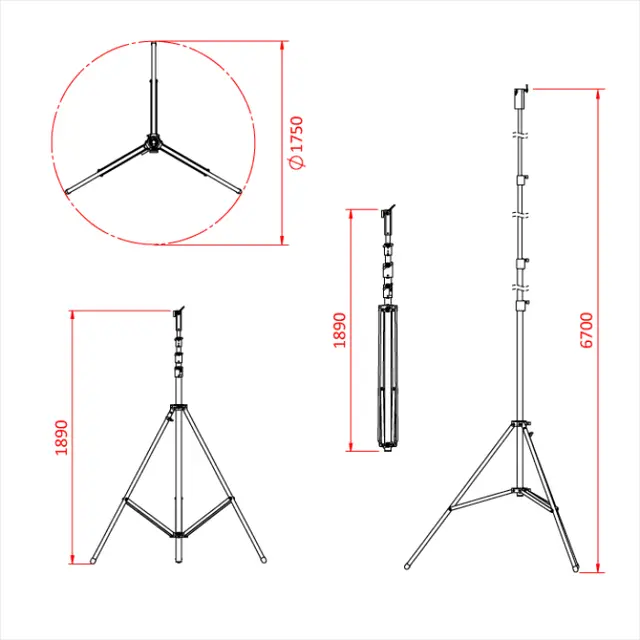 Doughty G205101 WIDE BASE HI-HI-COMBO STAND Shadow Range 