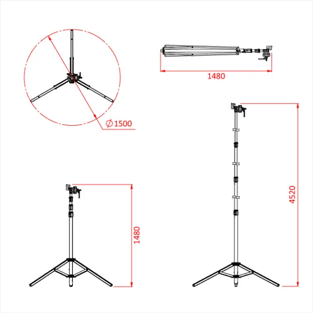 Doughty G208001 OVERHEAD STAND Shadow Range 