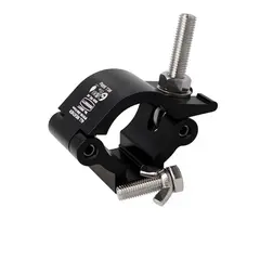 Doughty LIGHTWEIGHT HOOK CLAMP, Black STAINLESS STEEL FIXINGS