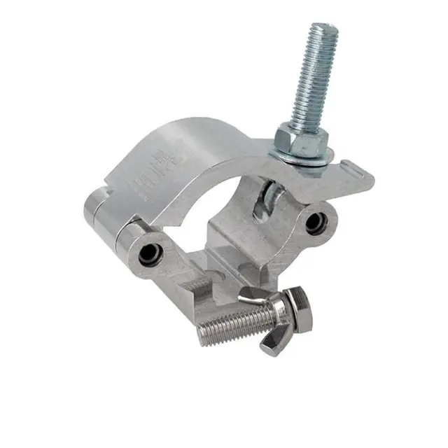 Doughty LIGHTWEIGHT HOOK CLAMP, Black STAINLESS STEEL FIXINGS 