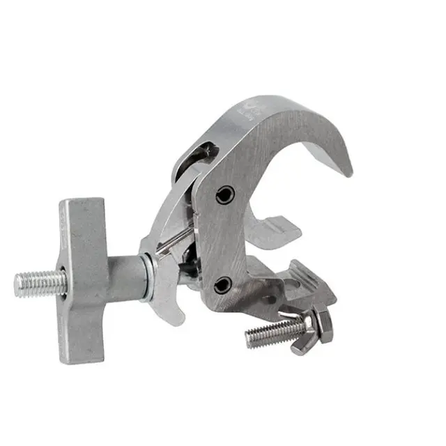 Doughty IP58305 SLIMLINE QUICK TRIGGER HOOK CLAMP (Silver) - STAINLESS STEEL 