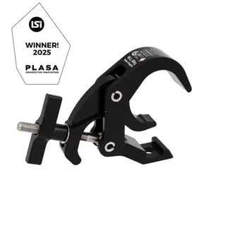 Doughty LIGHTWEIGHT QT CLAMP, Black STAINLESS STEEL FIXINGS