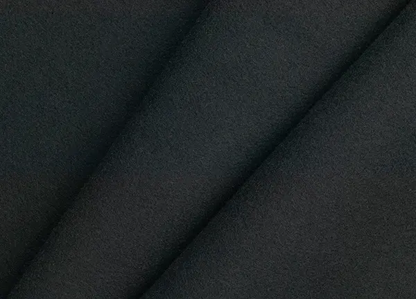 J&C Premier wool serge BLACK 150cm Pr.M 565g gode akustiske egenskaper 