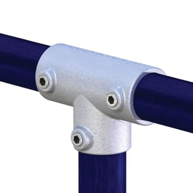 Doughty T1040001 Pipe Clamp Long Tee Pipe Clamp Long Tee (Black) 