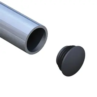 Doughty T13301 Plastic Stop End PIPECLAMP PLASTIC STOP END (black)