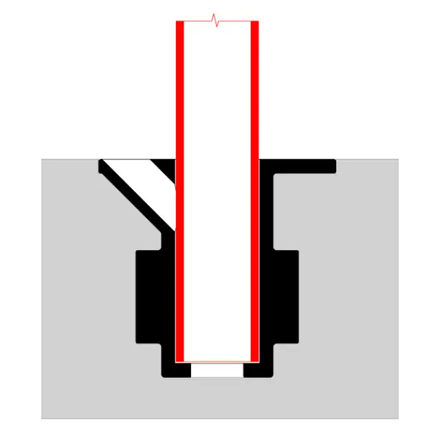 Doughty T13400 Ground Socket PIPECLAMP GROUND SOCKET 