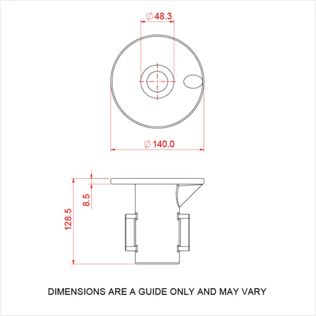 Doughty T13400 Ground Socket PIPECLAMP GROUND SOCKET 