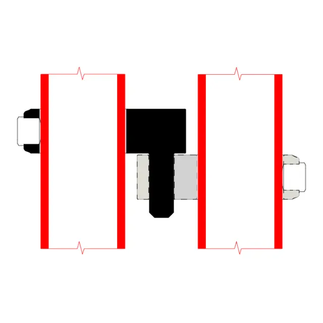 Doughty T14000 Gate Hinge PIPECLAMP GATE HINGE 