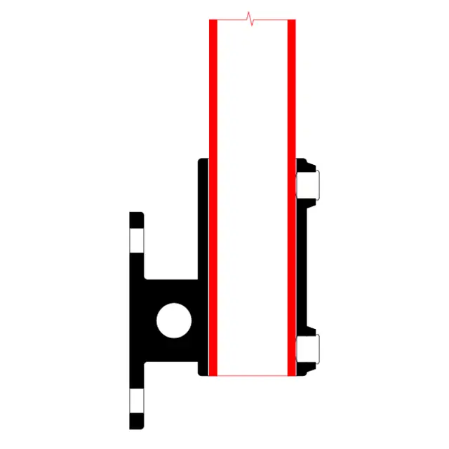 Doughty T14400 Railing Side Sup. PIPECLAMP RAILING SIDE SUPPORT 