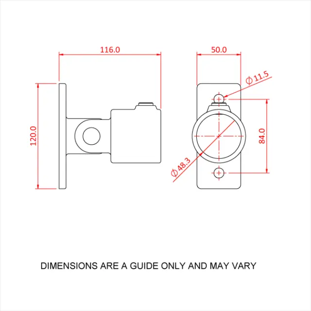 Doughty T16900 Swivel Base PIPECLAMP SWIVEL BASE 