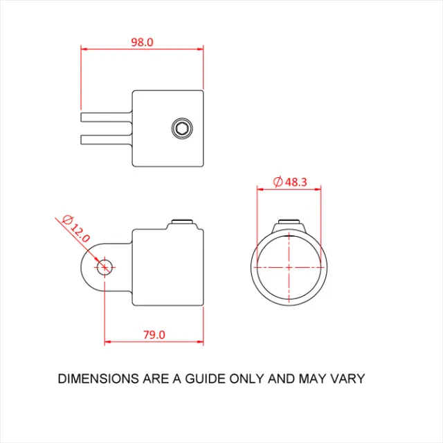 Doughty T17300F Swivel (Female) PIPECLAMP SWIVEL (female section) 