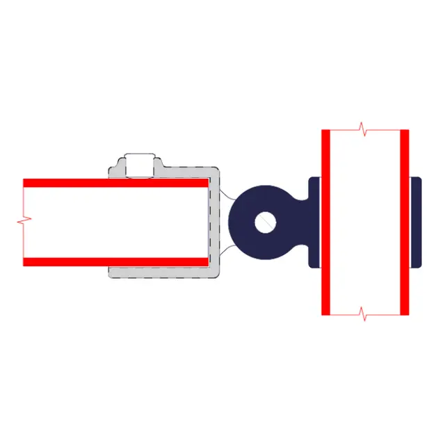 Doughty T17300M Swivel (Male) PIPECLAMP SWIVEL (male section) 