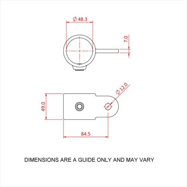 Doughty T17300M Swivel (Male) PIPECLAMP SWIVEL (male section) 
