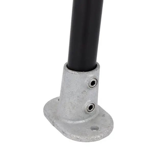 Doughty T17622 Ang.Rail. Base Fla. PIPECLAMP ANG.RAIL. BASE FLA.E 4-10 deg. 