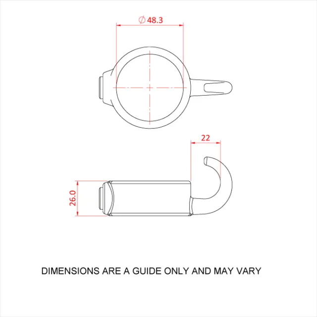 Doughty T18200 Hook PIPECLAMP HOOK 