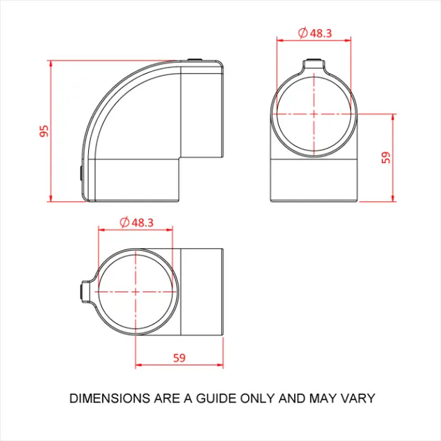 Doughty T194003 90 Deg. Elbow 90 deg. ELBOW 