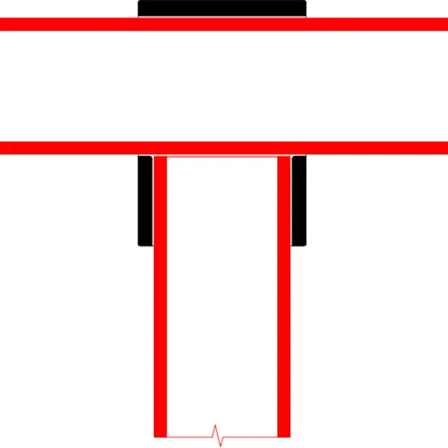 Doughty T194005E Short Tee (Slimline) SHORT TEE (slimline) 