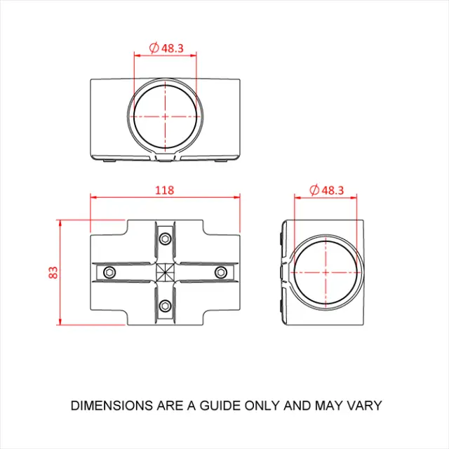 Doughty T194007 Two Socket Cross TWO SOCKET CROSS 