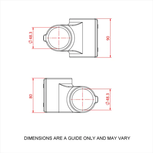 Doughty T194010 Long 90 Deg. Crossover LONG 90 deg. CROSSOVER 