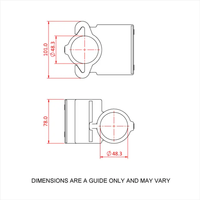 Doughty T194014S Modular 90 Deg. MODULAR 90 deg. CROSSOVER 