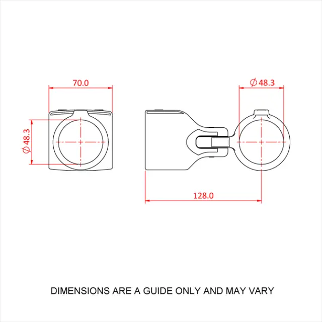 Doughty T194017ADJ Swivel Elbow SWIVEL ELBOW/TEE COMBINATION 