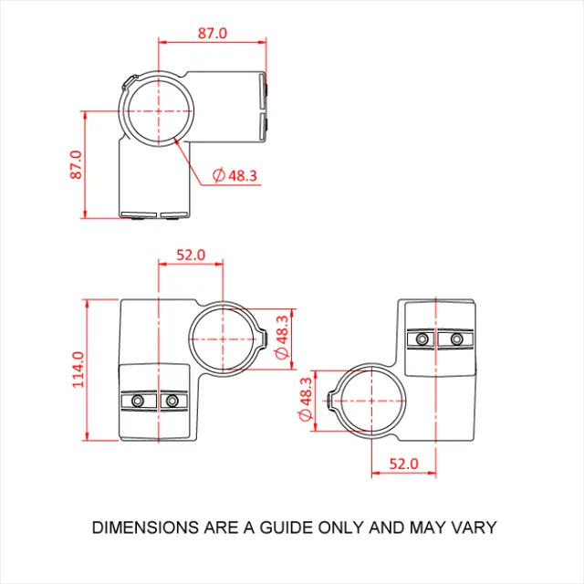 Doughty T194100 Rackmaster End Fitting RACKMASTER END FITTING 
