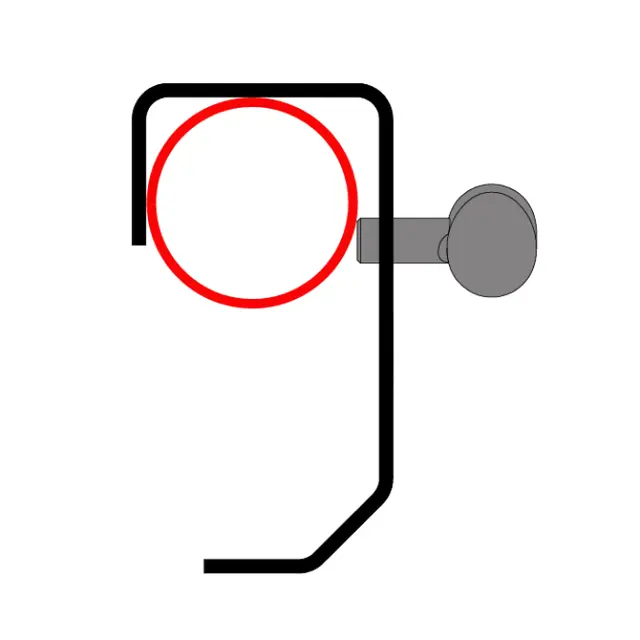 Doughty T20103 HOOK CLAMP 50mm LIGHT DUTY (20 x 3 flat) 