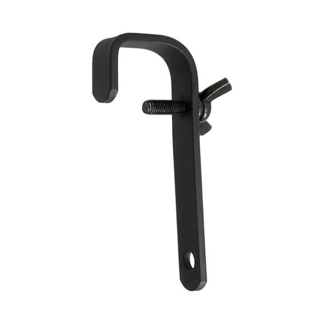 Doughty T2010701 HOOK CLAMP 50mm Straight back (Black) 
