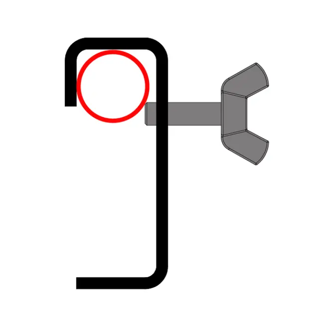 Doughty T20301 HOOK CLAMP 20mm 