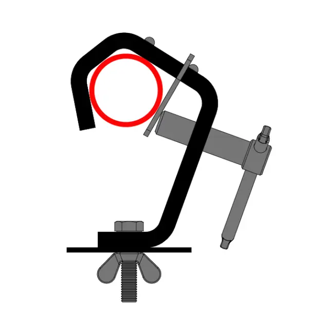 Doughty T20405 UNIVERSAL HEAVY DUTY HOOK CLAMP (C/W protector plate) 