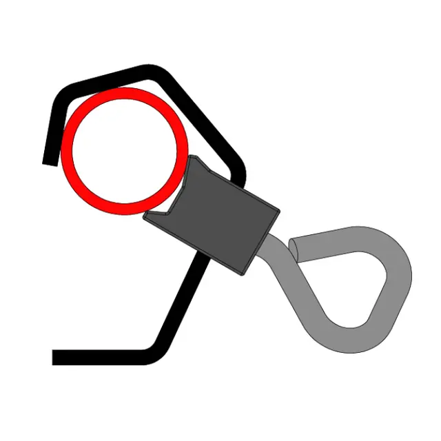 Doughty T21801 HOOK CLAMP TRUSS TYPE UNIVERSAL (Black) 