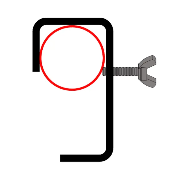 Doughty T21805 HOOK CLAMP 75mm 