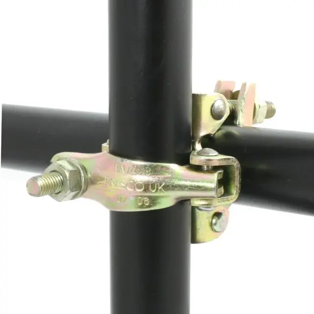 Doughty T24900 SCAFFOLD DOUBLE COUPLER (48mm) (Colour may vary Silver to Gold) 