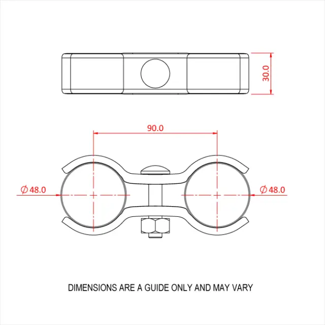 Doughty T24905 SCAFFOLD PARALLEL COUPLER (48mm) (Colour may vary Silver to Gold) 
