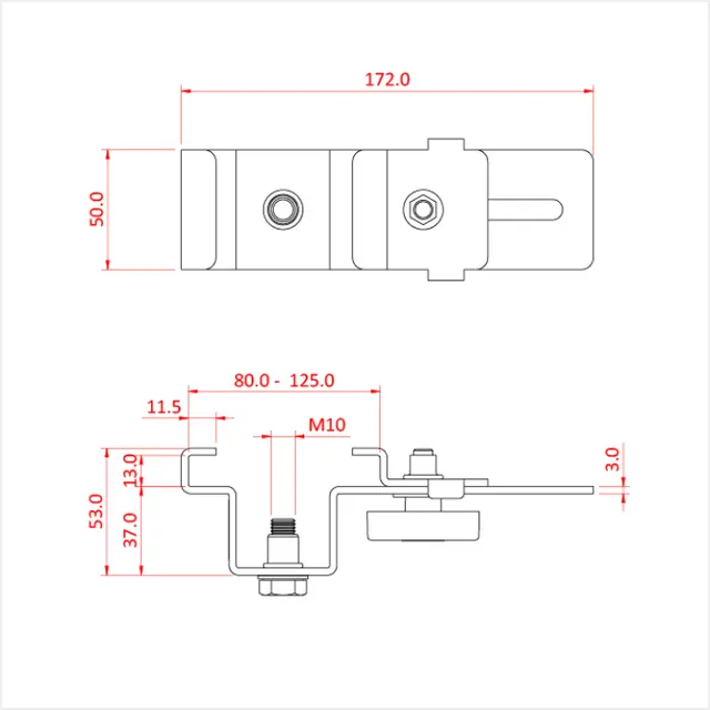 Doughty T28865 LIGHTWEIGHT MARQUEE CLAMP 