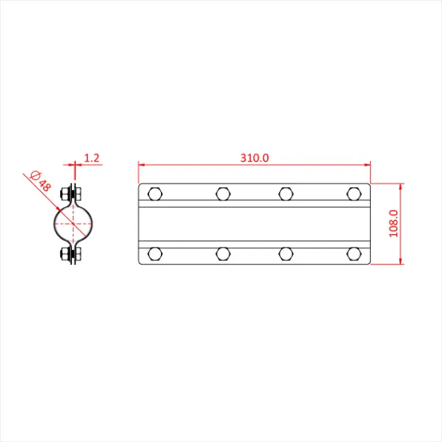 Doughty T30100 PIPE TO PIPE COUPLER (48mm) 