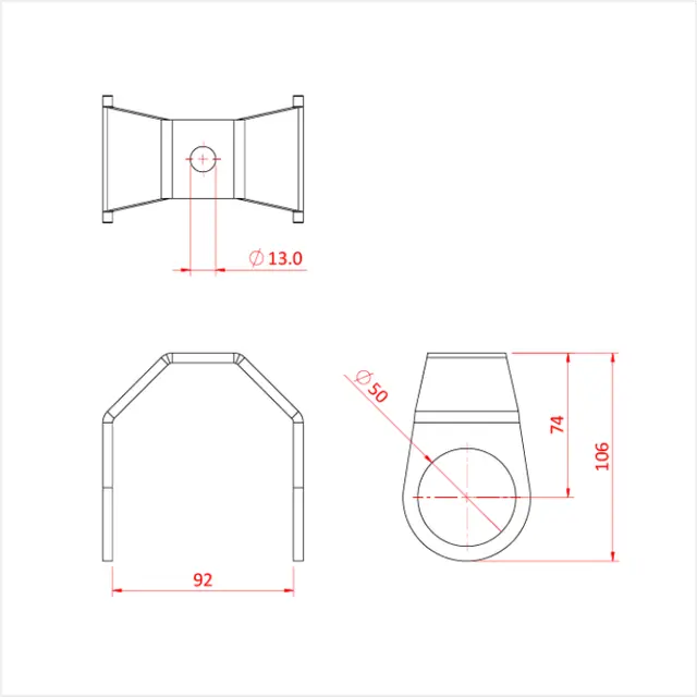 Doughty T30406 GRID HANGER (Black) 