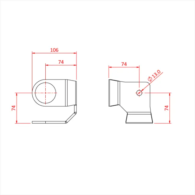 Doughty T30407 GRID HANGER CORNER (Black) 