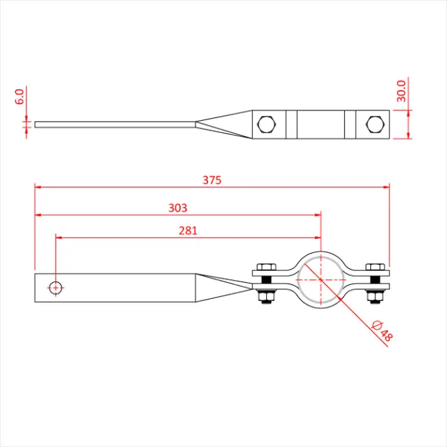 Doughty T30500 BOOM ARM STANDARD 