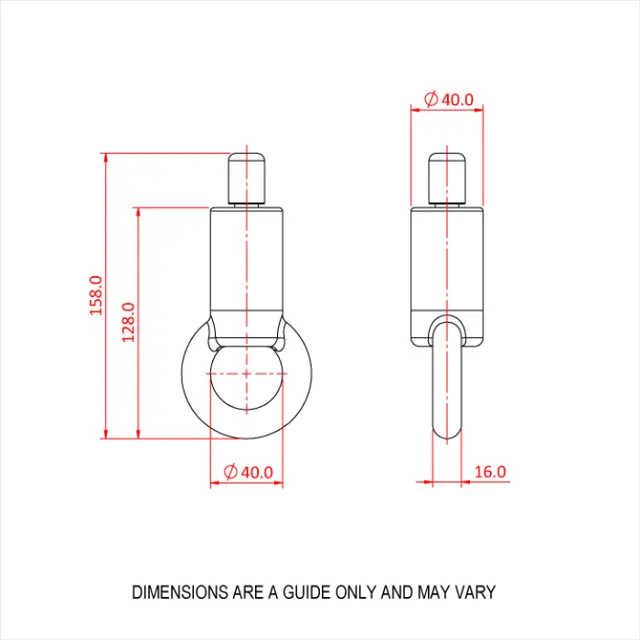 Doughty T37681 Reutlinger 80SV II with RING Ø6 wire 135Kg, Ø8 wire 240Kg 