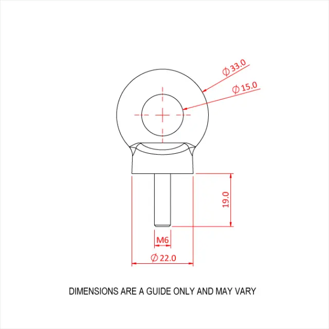 Doughty T42500 EYE BOLT M6 (100 kg) 