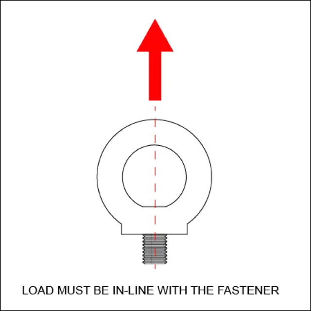 Doughty T42502 EYE BOLT M6 (100 Kg) (LARGE EYE) 