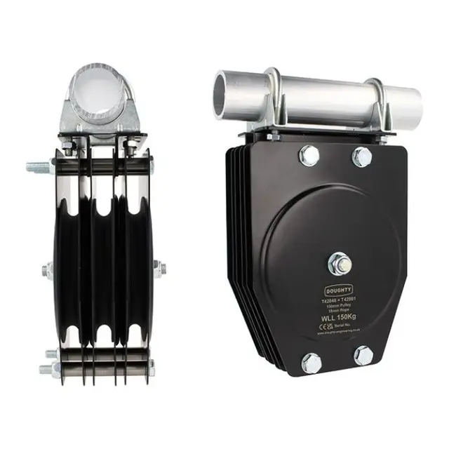 Doughty T42850 Pulley (Quin Sheave) 150Mm St. Pulley (Quin Sheave) (Rope) 