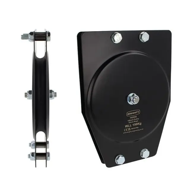Doughty T42857 Pulley (Triple Sheave) 180Mm St. Pulley (Triple Sheave) (Rope) 